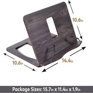 Book Stand for Reading, Wooden, Handmade, Foldable Book Holder - Cambridge